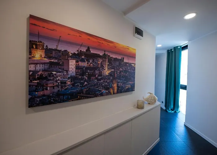 아파트 225 - La Corte Luxury Apartment, Centro Citta Con Vista Panoramica E Parcheggio Privato Gratuito Incluso 제노바
